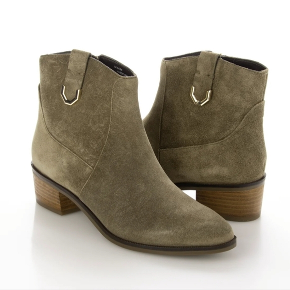 Cole Haan Shoes - Cole Haan Maci Olive green suede booties